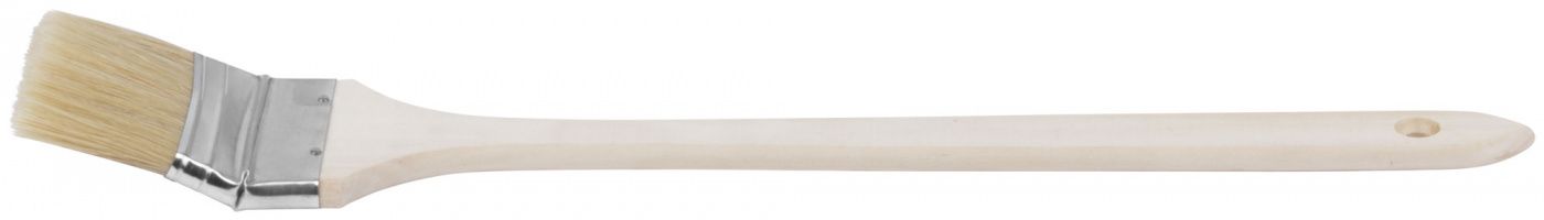 Кисть радиаторная, натуральная светлая щетина, деревянная ручка 2,5" (63 мм) FIT